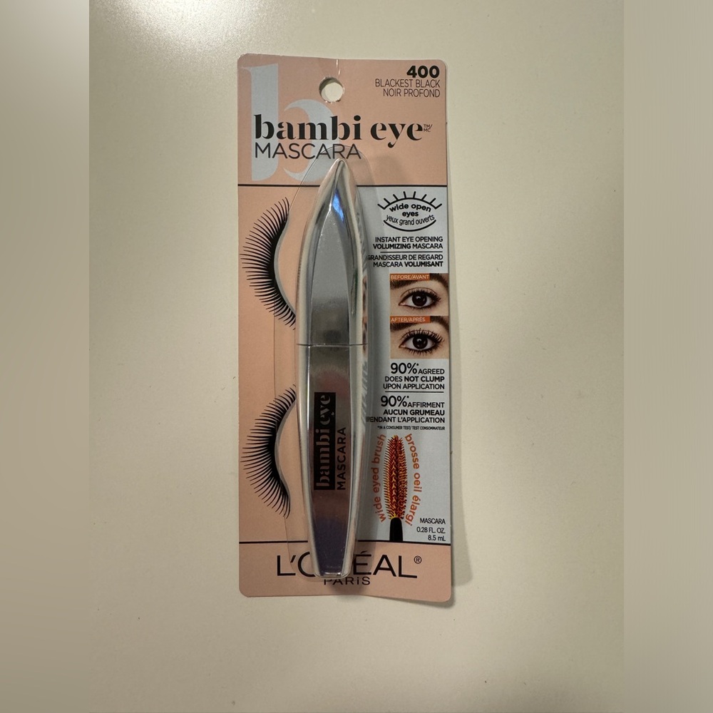 L’Oréal Paris Bambi Eye Mascara, Blackest Black,